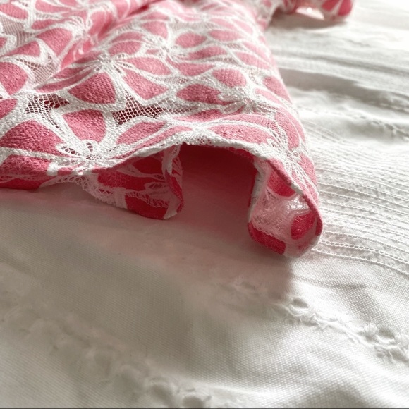 𝅺l'atiste BY AMY PINK WHITE TULLE FLORAL MINI A-LINE  SLEEVELESS COCKTAIL DRESS - Picture 11 of 11